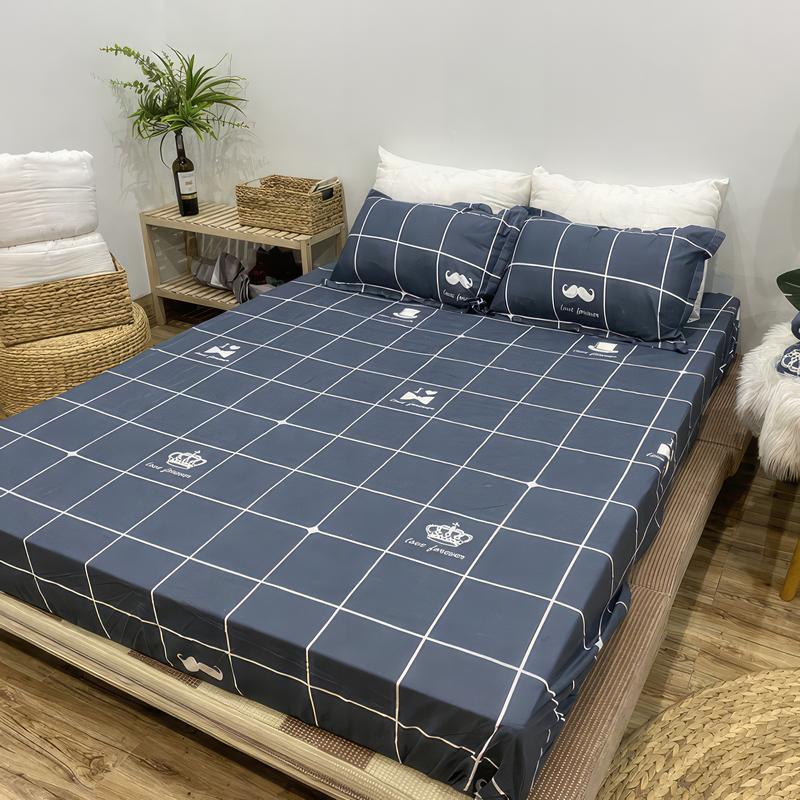  Sét 3 Món Ga gối Đệm cao 20cm 15cm dùng được cho đệm cao tối đa 20cm  1 ga + 2 vỏ gối nằm 45x65cm  