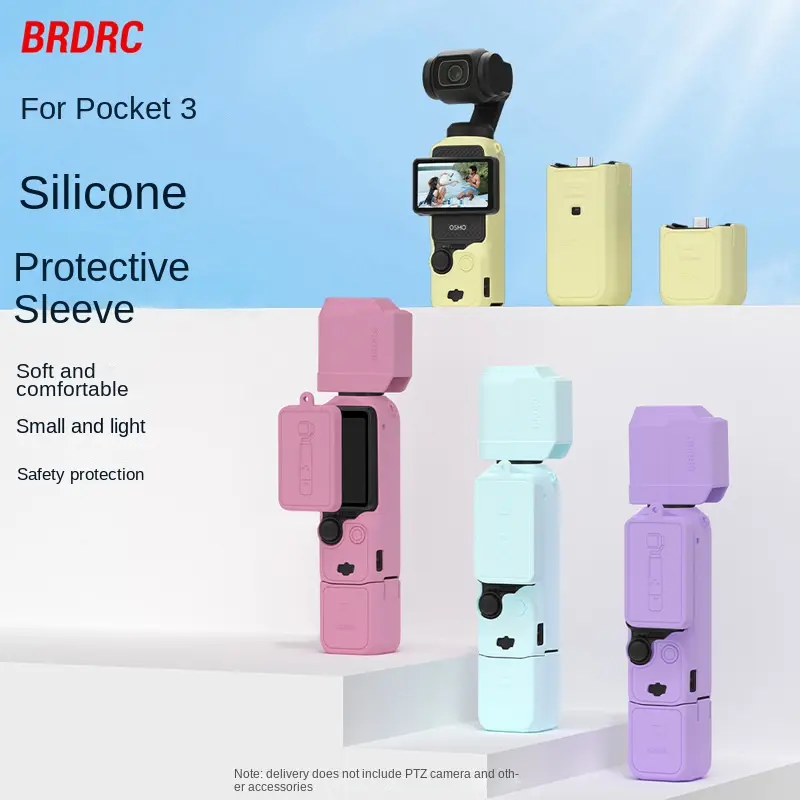 Keep your DJI pocket 3 safe with brdrc silicone protective case-gimbal cover included
