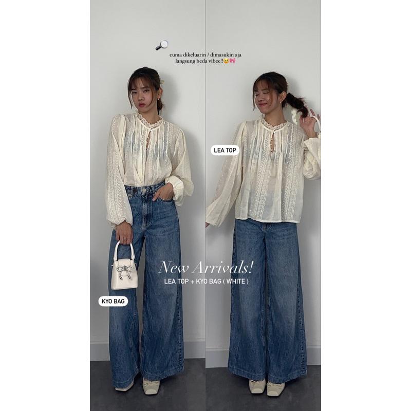 STUDIO DEI • Lea Top | Lace Blouse Wanita 2