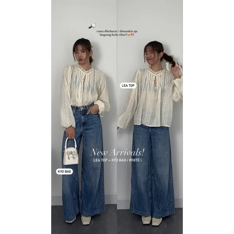 STUDIO DEI • Lea Top | Lace Blouse Wanita 2