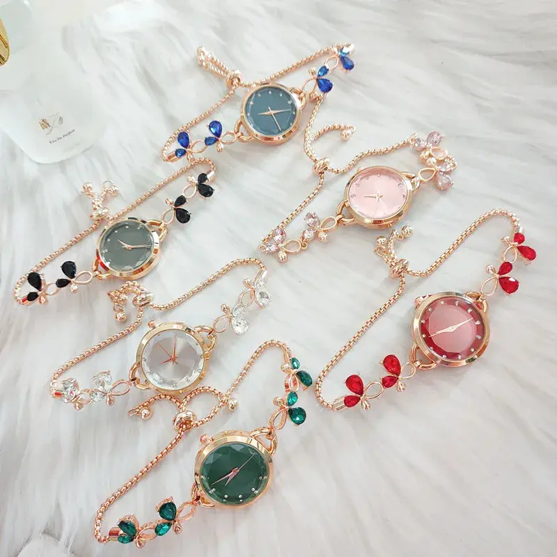 Đồng Hồ Thanh Lịch, Dành Cho Nữ, Dát Kim Cương Giả, Đồng Hồ Nữ Cỏ Ba Lá, Hình Bầu Dục, Đồng Hồ Đeo Tay Thạch Anh Thời Trang, Đồng Hồ Vòng Tay, Reloj Mujer, Bán Chạy, Hàng Mới Về, [Thanh Toán Khi Nhận Hàng] Women Watch
