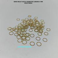 Gambar Ring Bulat Kecil Diameter Lubang 6 mm Tipis Warna Gold Muda Emas Muda Per Pack isi 144 Pcs Untuk Ring Gantungan Kunci Dll Craft dari Heaven Kaufen Kota Malang 1 Tokopedia