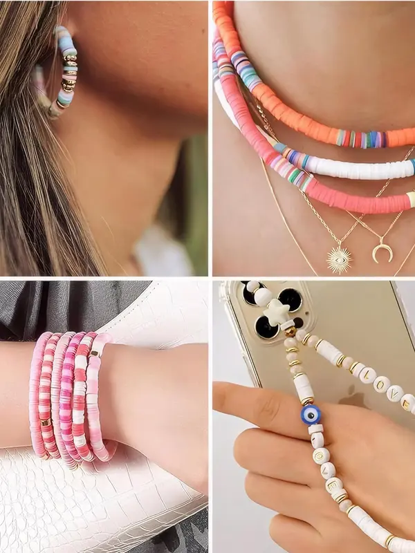 6mm Flat Round Spacer Bead, DIY Jewelry Making Bead, Fashion Accessories for Bracelet & Necklace & Earrings Making 3