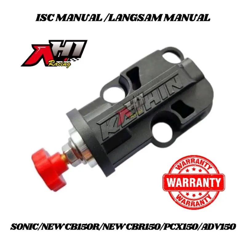 ISC IDLE SPEED CONTROL SETELAN LANGSAM MANUAL AEROX 155 NMAX VARIO BEAT SCOOPY SONIC CB150 CBR 150 PCX ADV CBR NINJA 250 XEON RC MIO M3 MIO J MIO GT XRIDE FINO FI XEON GSX 150 SATRIA FU Fi CRF SUPRA GTR 150 ISC THROTTLE BODY AH1 RACING 4