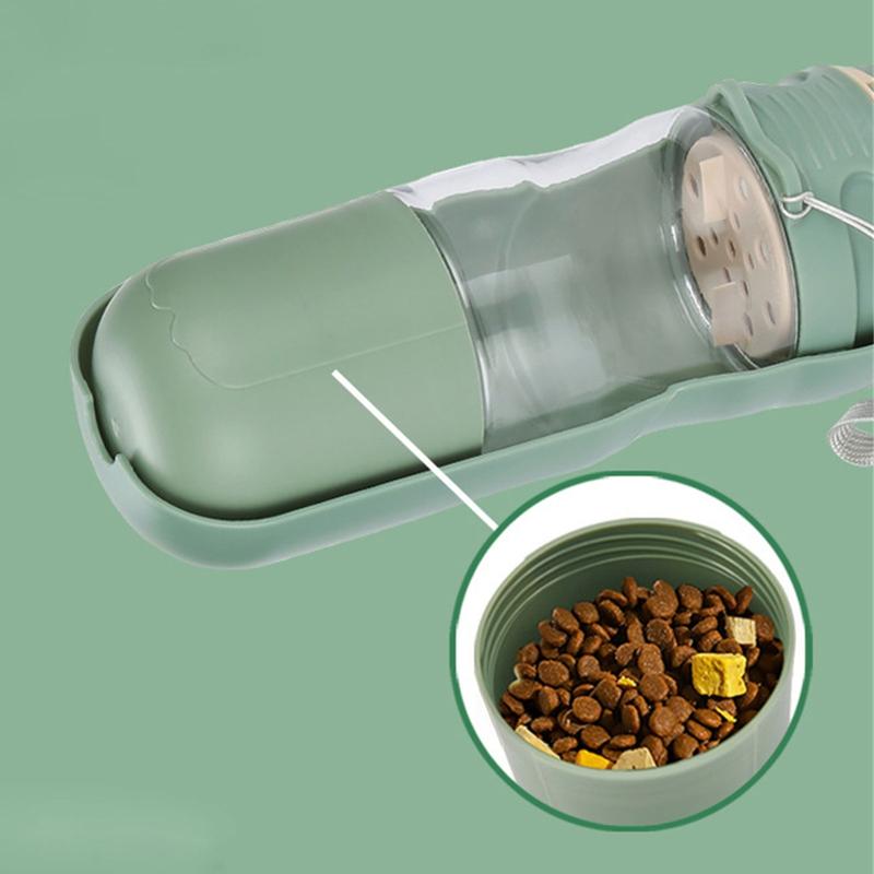 Product Introduction of Practical Pet Outdoor Water & Feeding Container Dog Leakprevent Drink Bottle Water Dispenser for Camping Walking 35