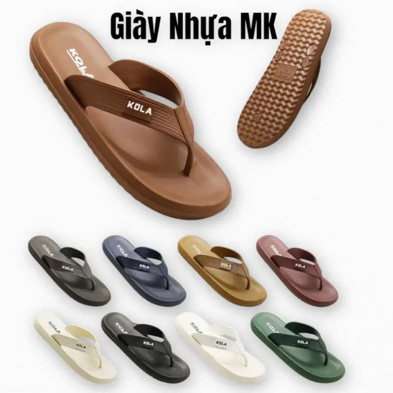 Dép kẹp nam đúc chất eva siêu nhẹ siêu bền êm chân chống nước chống trượt đi mưa đi biển - DL268 1