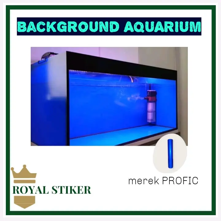 Background AQUARIUM merek PROFIC warna biru azuara