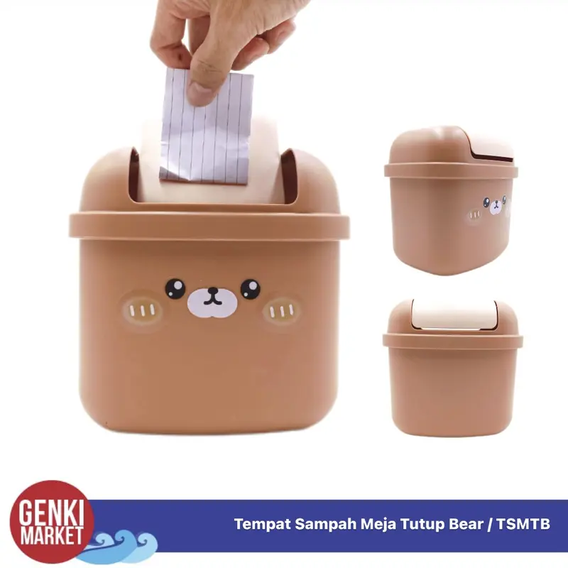 Tempat Sampah Mini Lucu Tempat Sampah Meja Genki Market 1