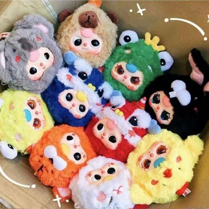 Product Introduction of V2 Zipper baby three phiên bản tết Thú Nhồi Bông Thú Bông 0