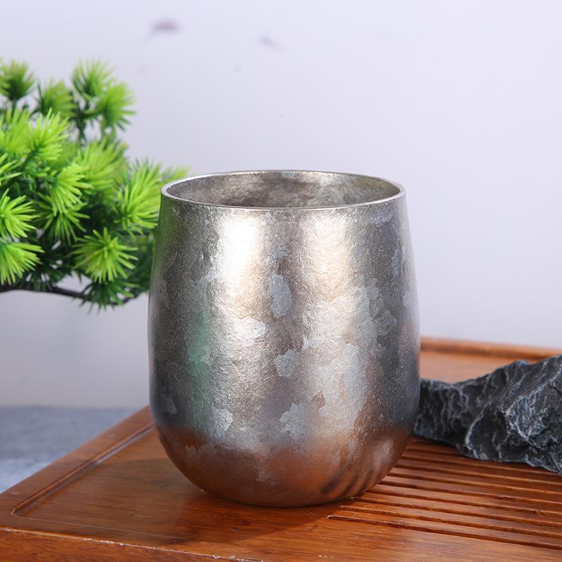 Product Introduction of New Titanium Bottle Double Layer Egg Shell Cup Big Belly Egg Cup Household Heat Insulation Light Luxury Beer Steins U-Cup Bra Pure Titanium Water Cup Tumbler Mug Reusable 9