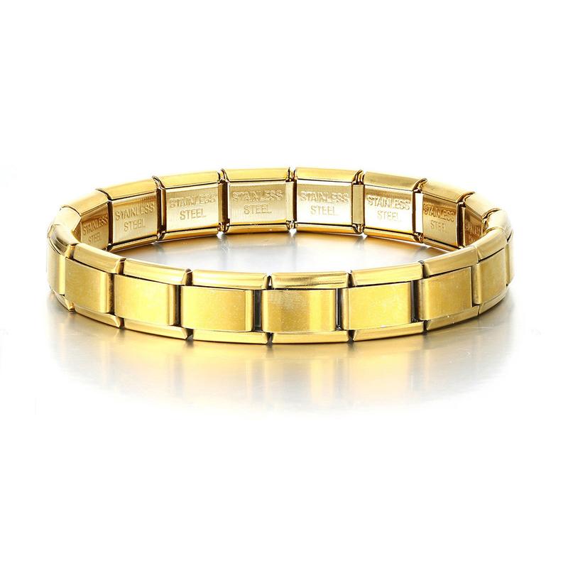 Product Introduction of Shining Stainless Steel Elastic Stretch Chain Link Wristbands Bracelets Fashion Accessories Bracelet for Men Women 32