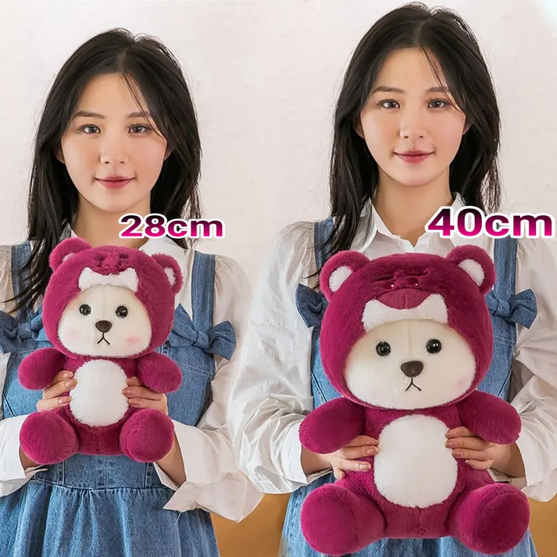 Boneka Teddy Bear Kostum Hoodie Beruang Lotso Viral Hadiah Dolls 1