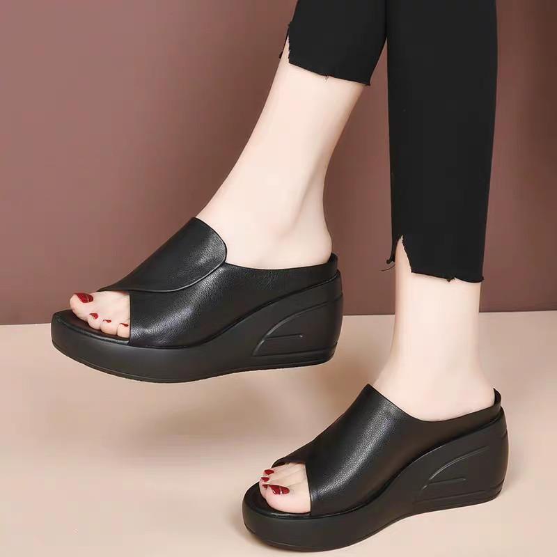 DÉP DA HỞ MŨI CAO CẤP 7CM Nữ DéP Sandal 5
