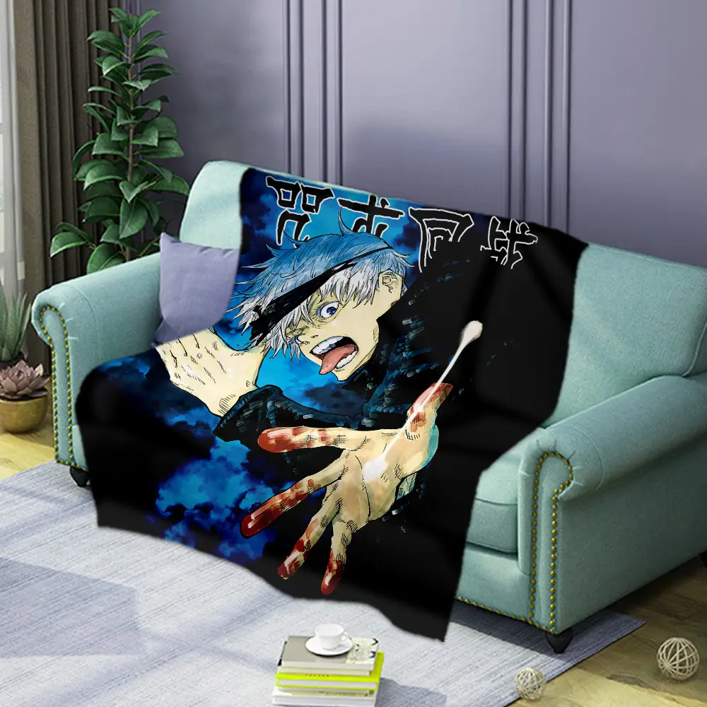 Selimut Jujutsu Kaisen Gojo Satoru Yuji Itadori Megumi Fushiguro Import ACC0015-006