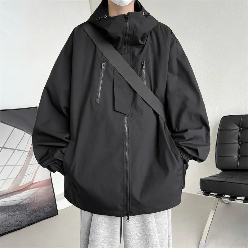 Áo Khoác Gió Cao Cấp 2 Lớp 3 Khóa Tráng bạċ Chống Nước Cản Gió Ngăn Tia UV Được Thiết Kế Gia Công Tỉ Mỉ. Size 45-85kg.  Menswear Jacket aokhoac nam