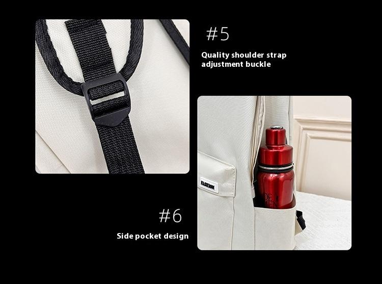 Product Introduction of Ba Lô Đơn Giản, Hợp Xu hướng, Dung Lượng Lớn, Dành Cho Nữ Và Nam, Phong Cách Thường Ngày Màu Trơn Thích Hợp Đi Học, Cho Học Sinh Trung Học Cơ Sở Và Trung Học Cơ Sở, Túi Đi Học, Mới Cho Năm 2025 4