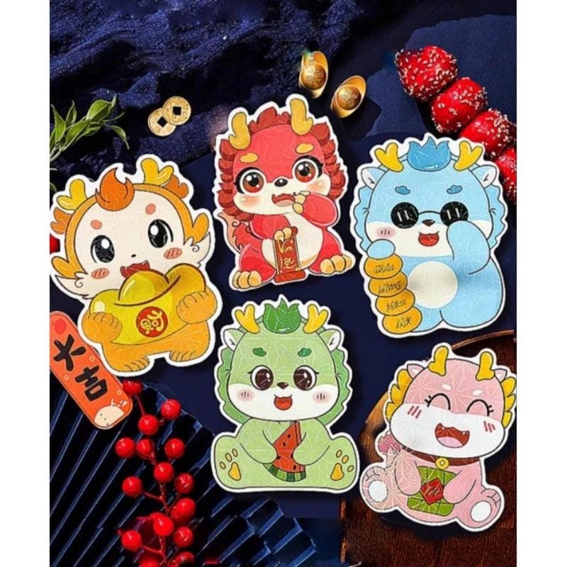 Size lớn Combo 10-50 bao lì xì chipi hoạt hình tết lì xì chibi mẫu mới đẹp dễ thương