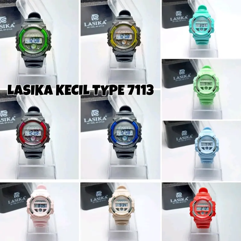 jam tangan digital tahan air ukuran kecil diamter 3.5 cm Digital Tahan air Anak Laki 8