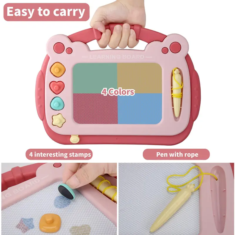 Magnetic Drawing Board, Erasable Doodle Writing Board, Durable Early Education Toy for Kids, Birthday Gifts, Valentine's Day Gift 2