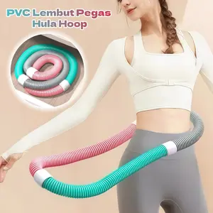 Hula hoop lembut untuk latihan keluarga /Hulahoop Pegas Alat Olahraga Rumah //Hula Hoop Fitness Pegas Portable /Alat Olahraga Fitnes Spring Hulahoop Pegas /Latihan Keluarga Melangsingkan Tanpa Melukai Pinggang