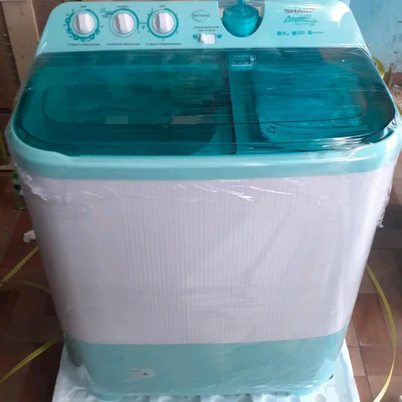 mesin cuci 2 tabung sharp aquamagic 9.5 kg 0