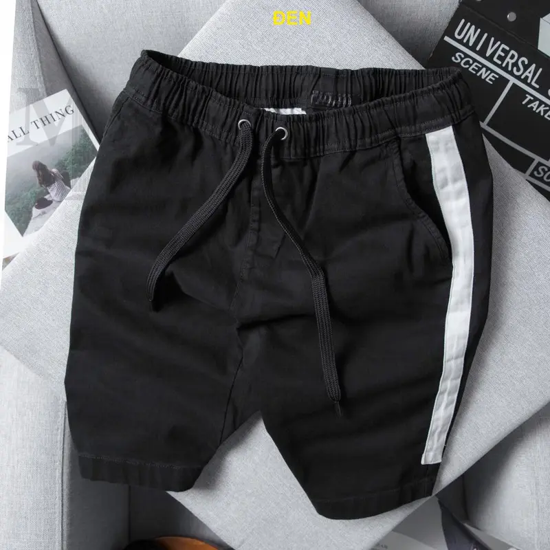 Quần Short Kaki nam, Quần ngắn nam Kaki phối viền, kẻ trẻ trung, phong cách 0