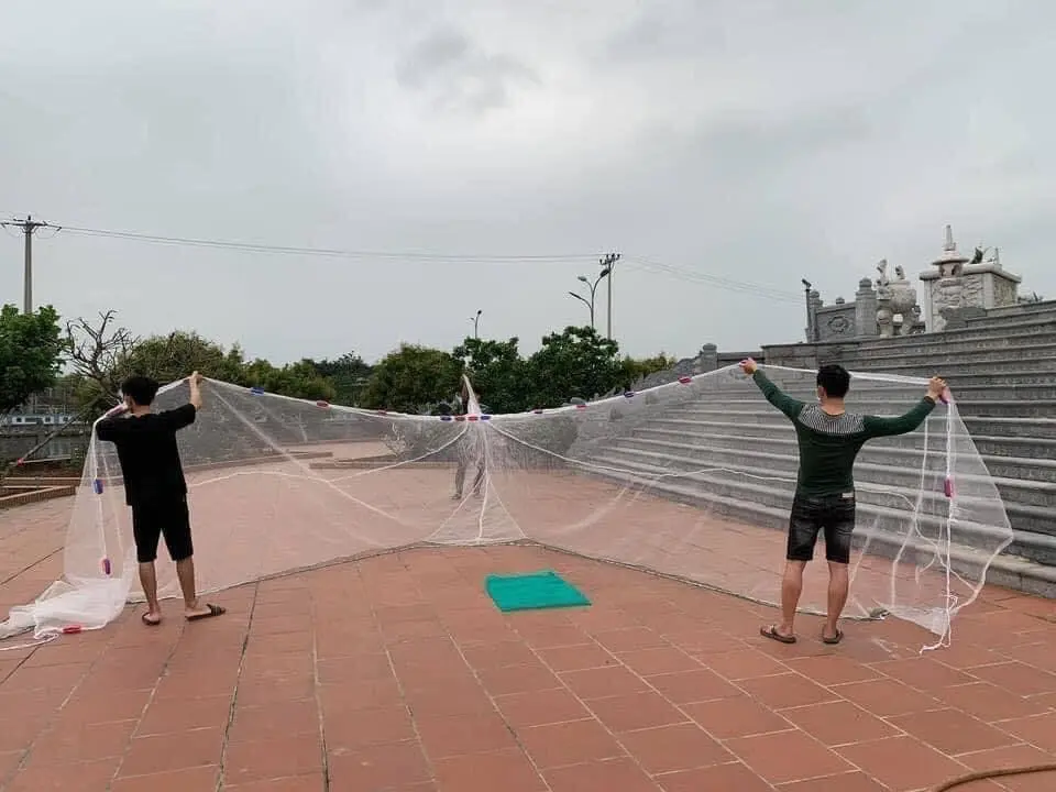 Lưới Quét cá - Lưới kéo cá - Lưới vét cá hàng đẹp Mắt 3ly  DÀI 10- CAO 2M -TÚI DÀI 5M ( nhận Làm THEO YÊU CẦU KHÔNG QUA TRUNG GIAN)