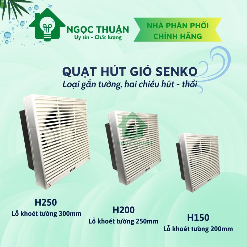 [Chính hãng] Quạt hút gắn tường, quạt hút thông gió 2 chiều SENKO