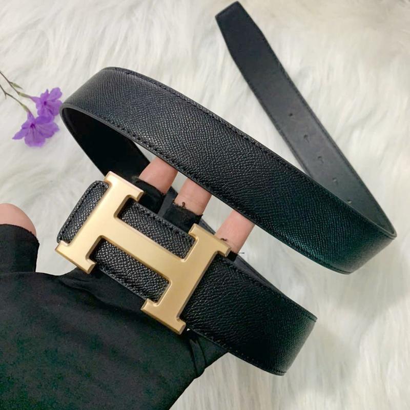 Thắt lưng nam bản to mặt chữ h bấm lỗ siêu đẹp đầu dây luồn trong sang trọng