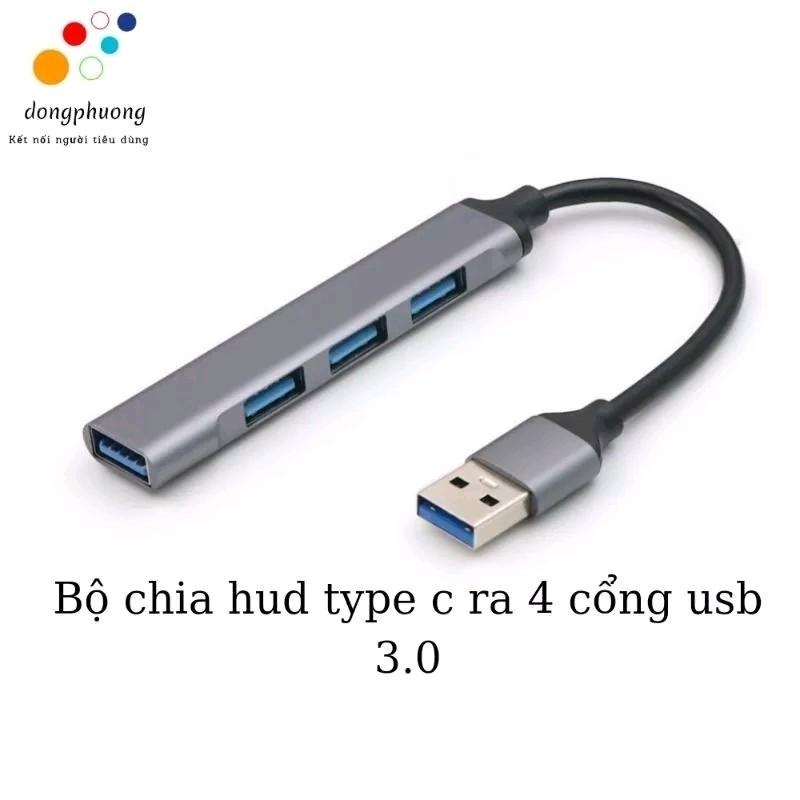 Hud chia cổng usb ra 4 cổng usb 3.0 dành cho pc laptop điện thoại tốc độ cao bằng hợp kim giá sỉ
