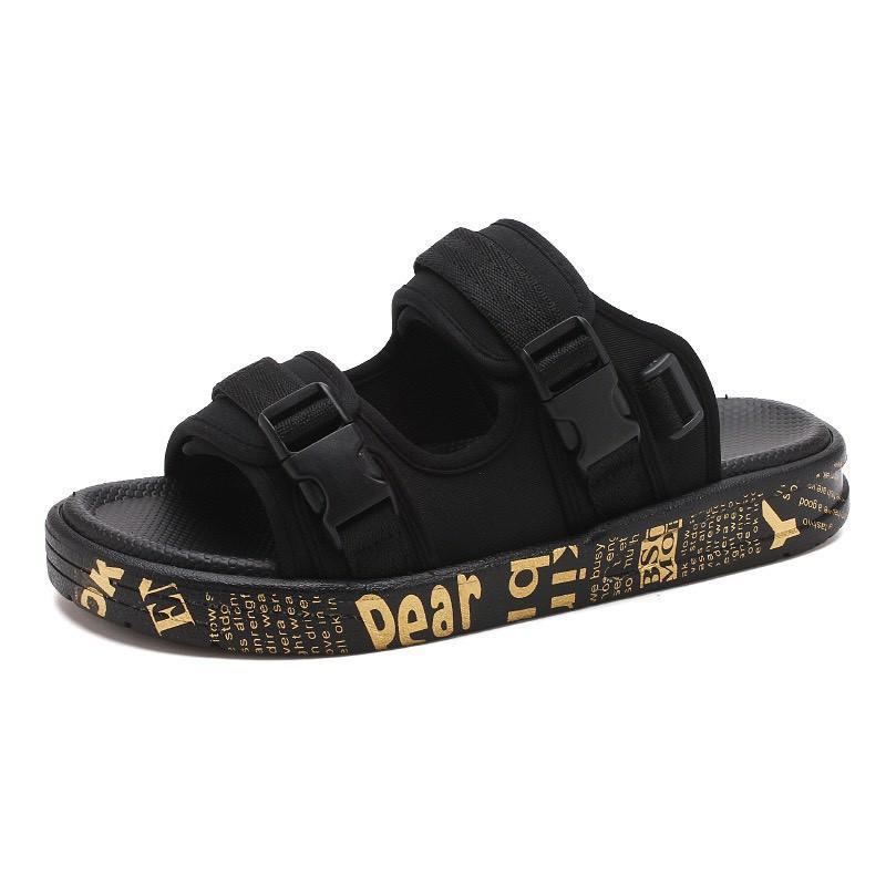 Sandal nam 2 quai- dép sandal Đế Chữ nam mới về kiểu dáng Đế Bằng 3