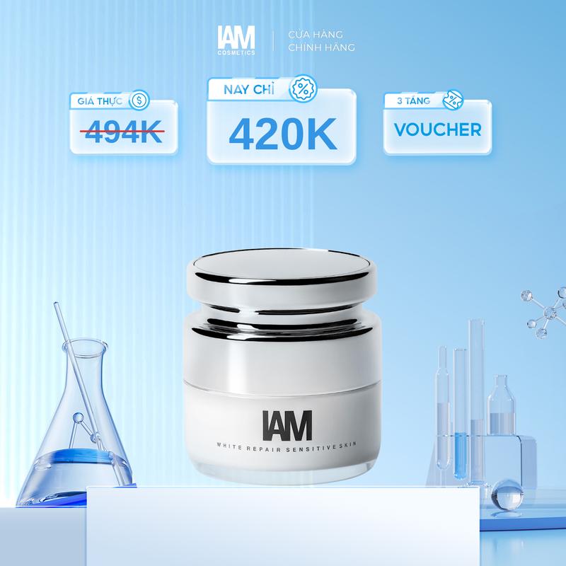 Kem Dưỡng Ẩm Cho Da Mặt IAM White Repair Sensitive 50g IAM Cosmetics