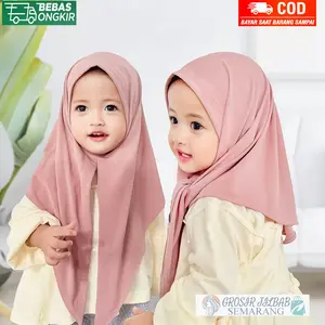 Jilbab Pasmina Anak Camelia Instan Jersey - Kerudung Wanita -/ Kerudung Anak Instan Jersey Muslim Pashmina