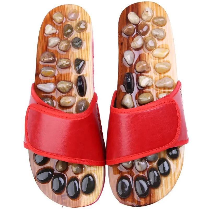 Product Introduction of Dép Mát Xa Ấn Huyệt, Gạch Lát Tự Nhiên, Chăm Sóc Bàn Chân, Dép Đá Mát Xa Chống Trượt, Xoay Và Có Thể Điều Chỉnh, Giày Massage Chân Máy Massage 11