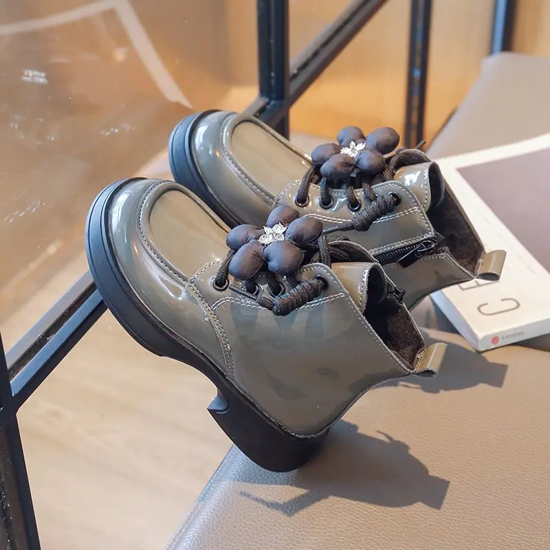 Sepatu sneakers boots fashion anak perempuan 6