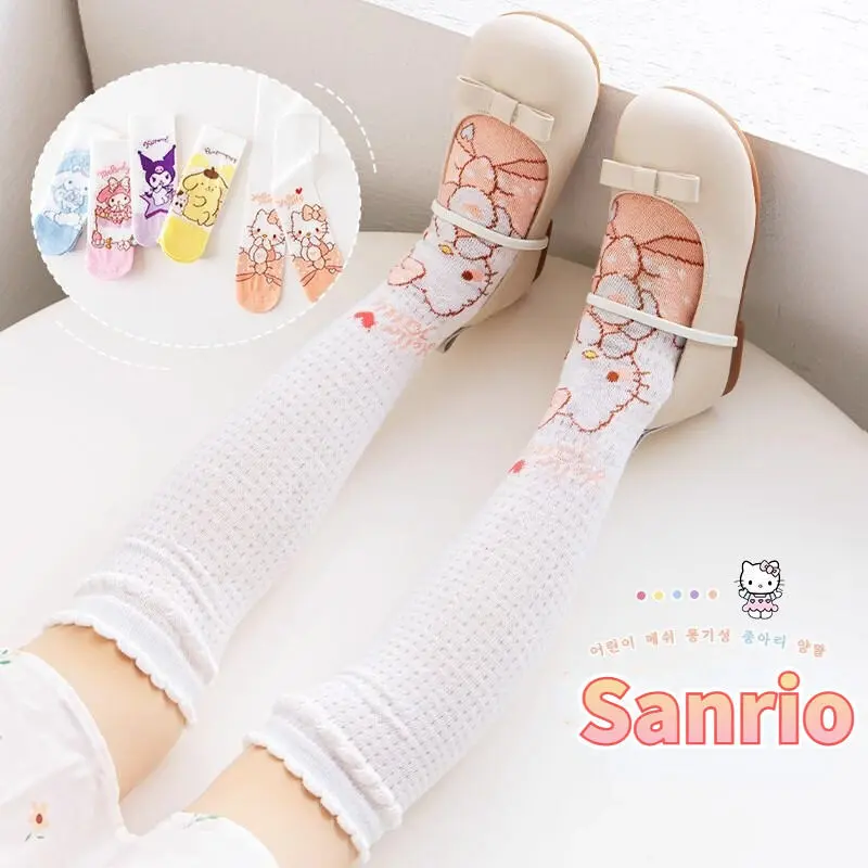 Vớ Anime, Sanirio Kuromi Cinnamoroll, Vớ Mùa Hè Mỏng, Vớ Trung Bình Chiều, Thoáng Khí Và Thoải Mái, Thích Hợp Cho Bé Gái, Có Thiết Kế My Melodies 3