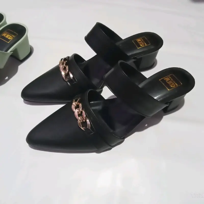 Sandal Heels Wanita 5cm Size 37 Sampai 44 Karet Shoes Selop Sendal 5
