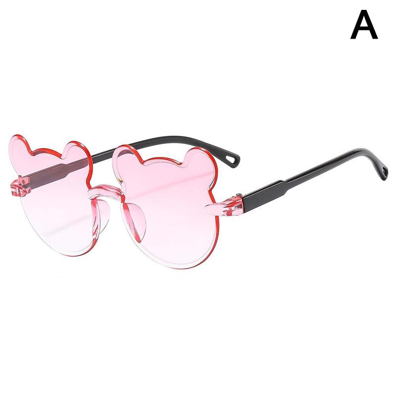 Product Introduction of Korean Version Fashion Cute Gradient Color Bear Conjoined Piece UV Protection Children Sunglasses 20