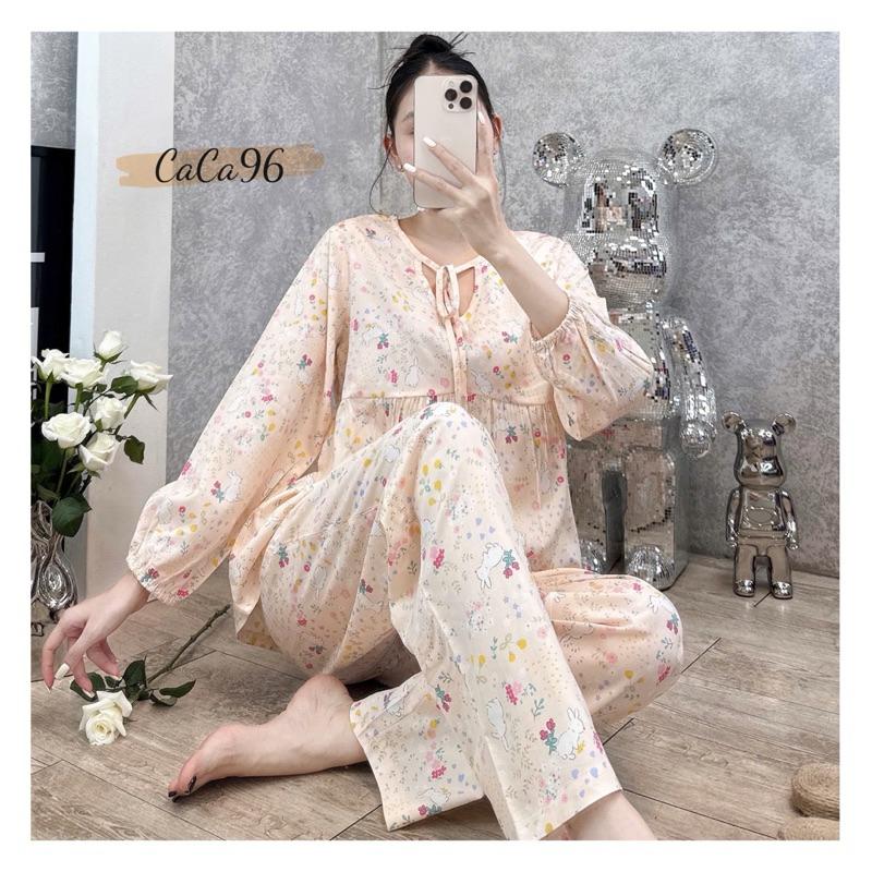 Đồ bộ tole nữ bộ lanh mặc nhà VNXK F21 Hàng thiết kế cổ nơ PHOM TO babydoll ,siêu xinh mềm mỏng nhẹ. 1