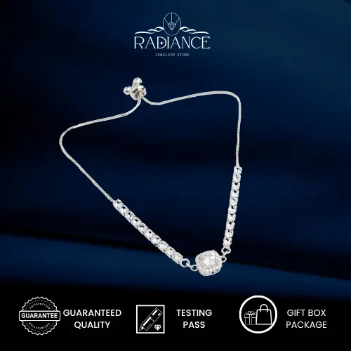 Gelang B003   Bracelet Perhiasan Wanita Fashion Tangan Bangle Couple Couple Pasangan Wanita High Quality Grade 5A Berlapis Anti Karat FS Elegan Titanium | Radiance Jewelry