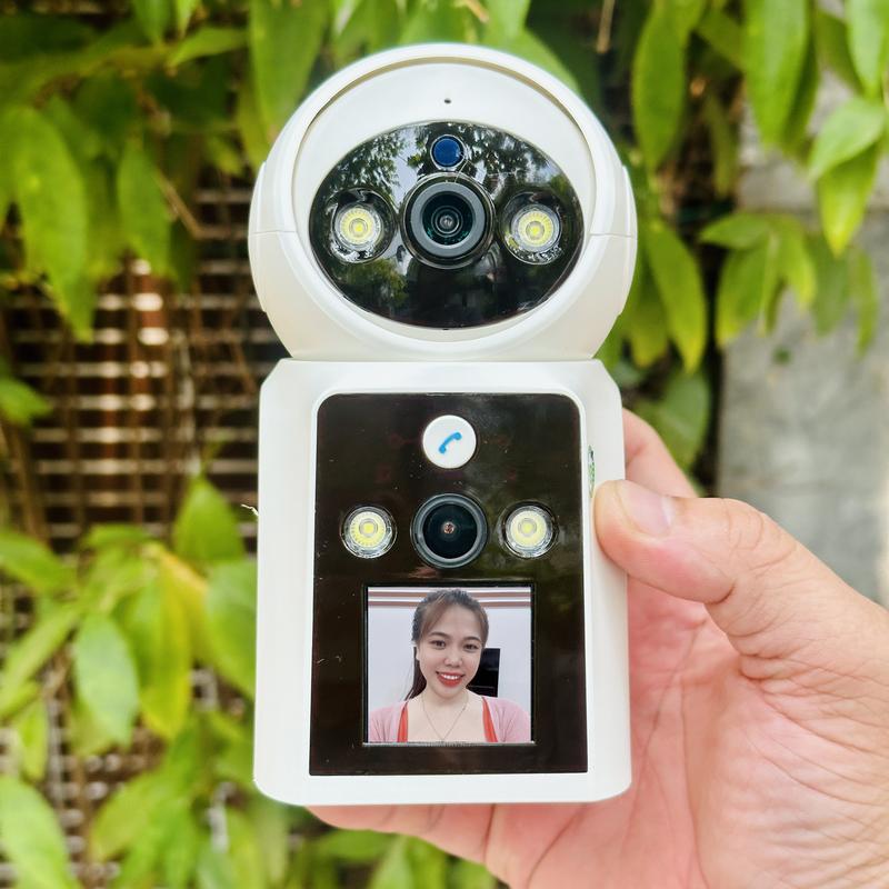 Camera YOOSEE Gọi Video (2 MẮT CAM 1 MÀN HÌNH) Đàm thoại 2 chiều - Xoay 360 độ , Phát hiện chuyển động- Camera Wifi Trong Nhà phụ kiện gia đình