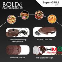 Gambar Bolde Super Electric Grill 2 in 1 BBQ Grill + Hot Pot Shabu Shabu Suki Bolde dari Happy Mart Online Kota Surabaya 4 Tokopedia
