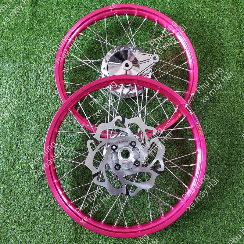 Bánh căm WAVE  đùm mạ CROM căm mạ CROM  Niềng nhôm thái Hồng lắp các dòng xe HONDA 1 đĩa trước HTH1121 MSP 0090