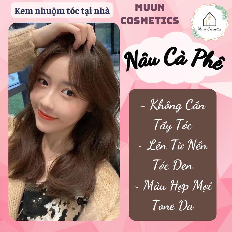 Thuốc Nhuộm Tóc Màu Nâu Cà Phê (Tặng Kèm Oxy Trợ Nhuộm + Chụp Tóc + Bao Tay)