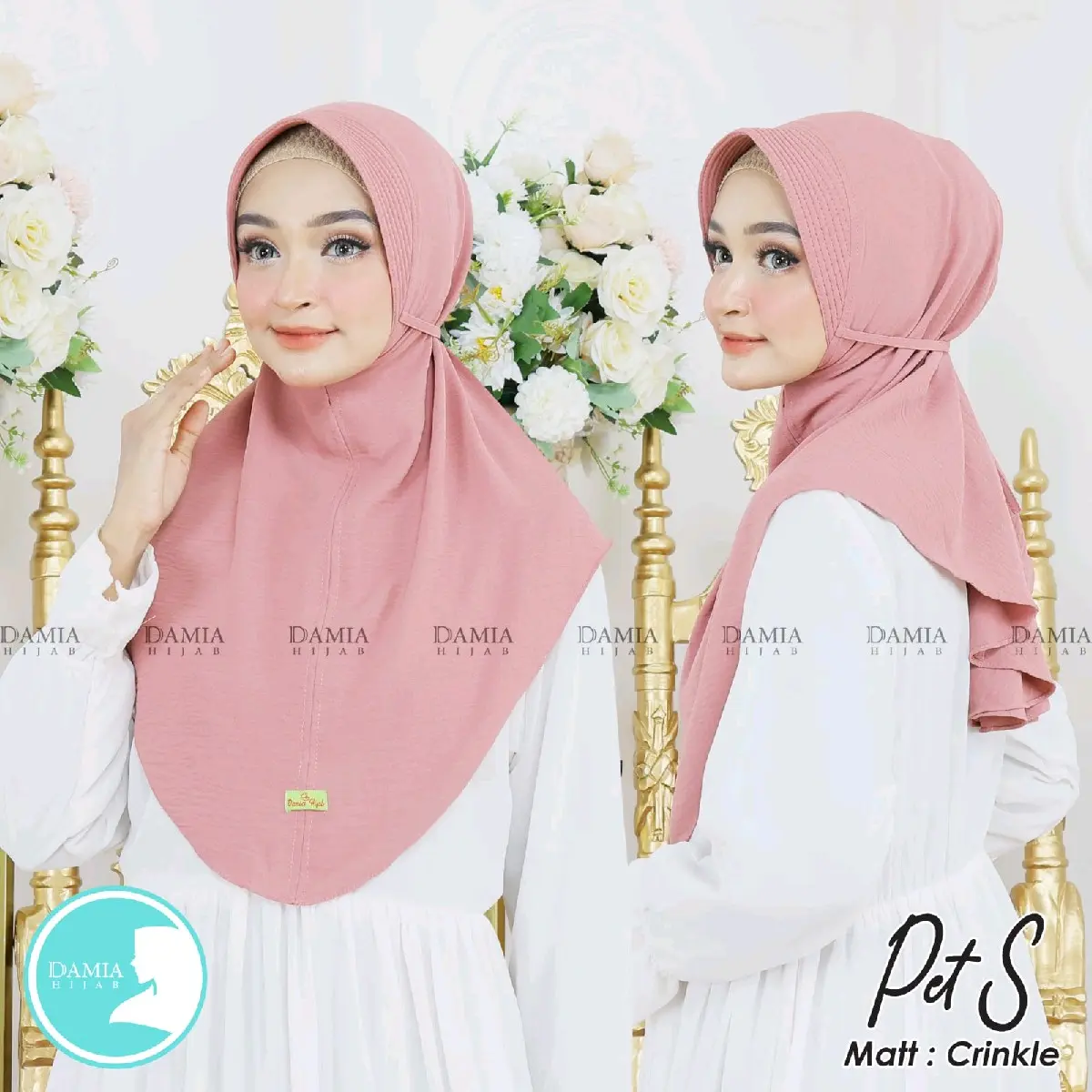 Jilbab 100rb dapet 4 pcs | Bergo crinkle pet s