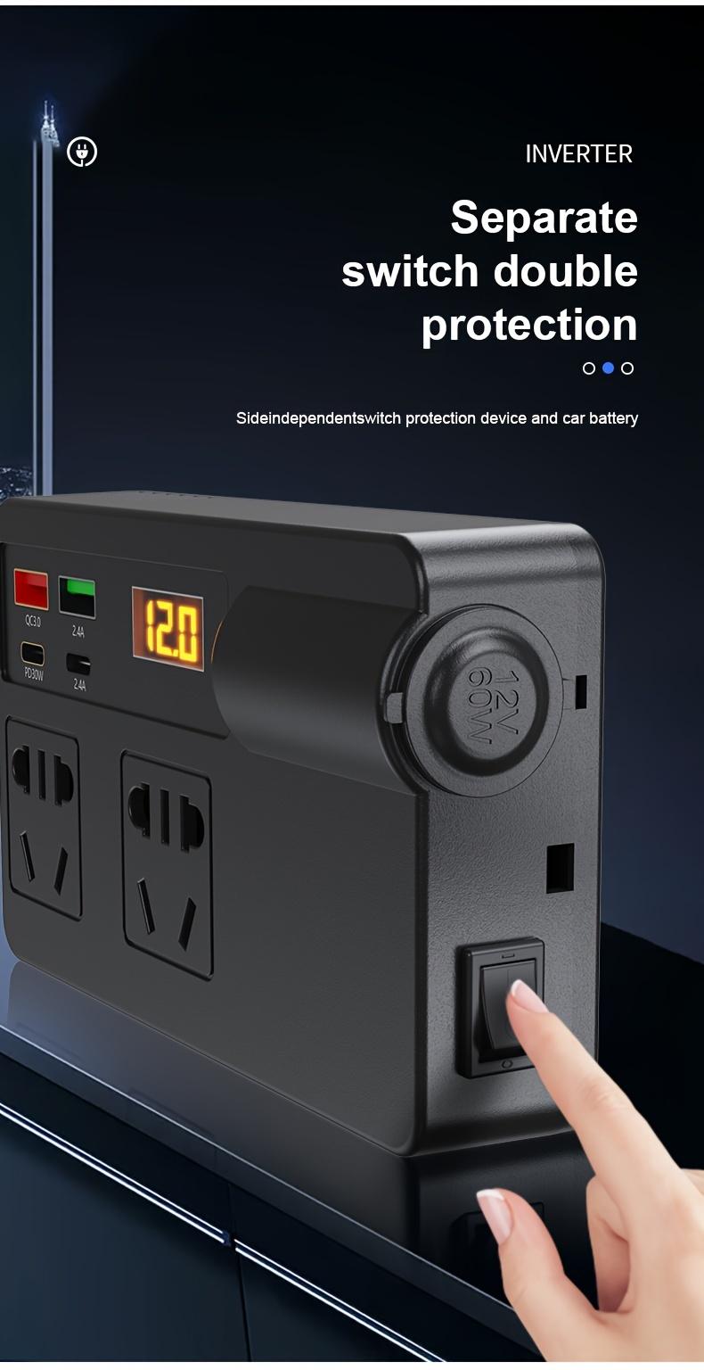 Product Introduction of New car inverter 12v 24v to 220V fast charger USB + PD car power socket converter multifunctional electronic 6