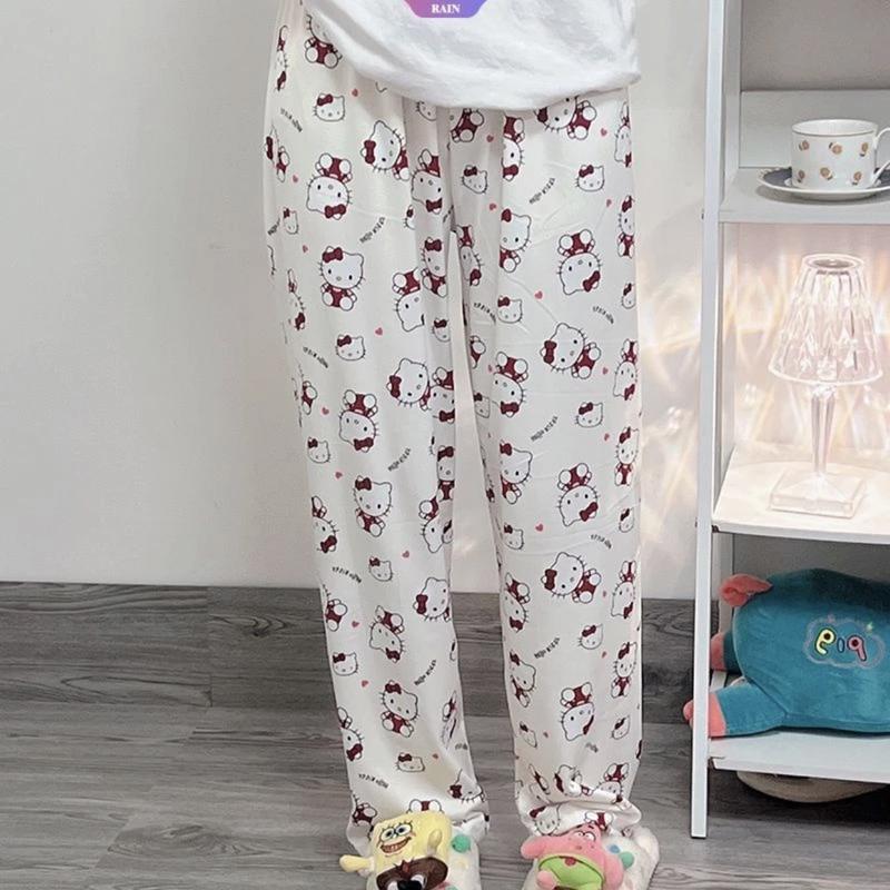 Quần Thun họa tiết hoạt hình mặc ở nhà đáng yêu vui nhộn Women Quần Ngủ 2
