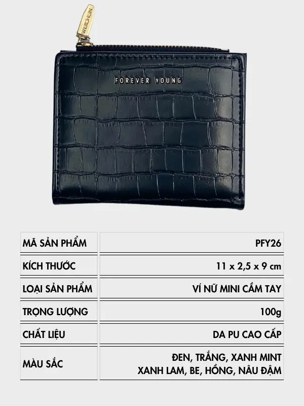 Ví Nữ Mini Cầm Tay Đựng Tiền Nhỏ Gọn Dễ Thương PFY26 2