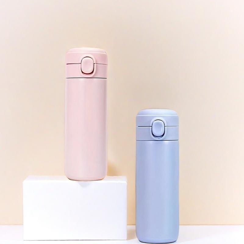 Product Introduction of Creative Mini Vacuum Flask, 1 Count Portable Stainless Steel Vacuum Flask, Double Layer Vacuum Insulated Water Bottle, Drinking Cup for Home Office School 2
