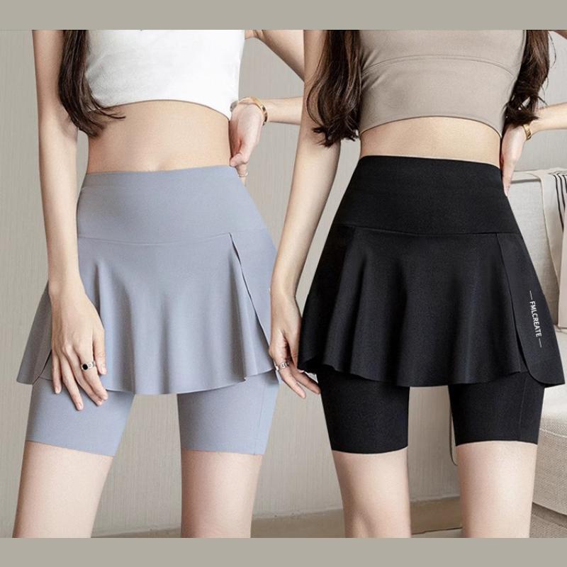 【Viral 2026】Baju Gym Wanita Korean Style Hot – Rok Celana Sport 2in1 Skort Zumba Pilates Jogging Tenis Golf Outfit Premium Import, Modis Nyaman Dipakai Olahraga & Sehari-hari